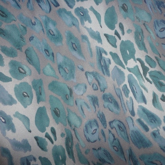 Liz Claiborne Dresses Blue Grey Leopard Skirt Sz S - Picture 3 of 4